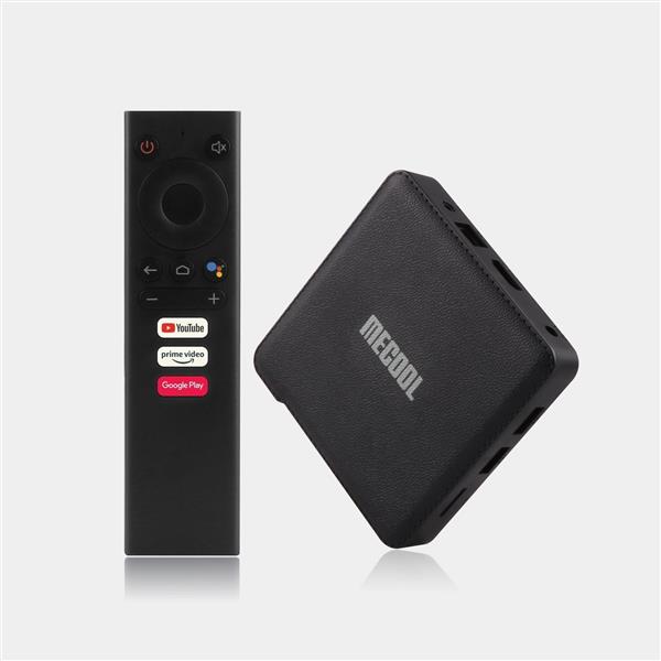 Grote foto mecool km1 deluxe android 10.0 tv box 4 32gb disney google voice assistant audio tv en foto algemeen