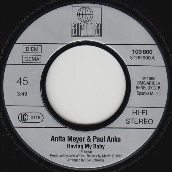 Grote foto anita meyer paul anka having my baby muziek en instrumenten platen elpees singles