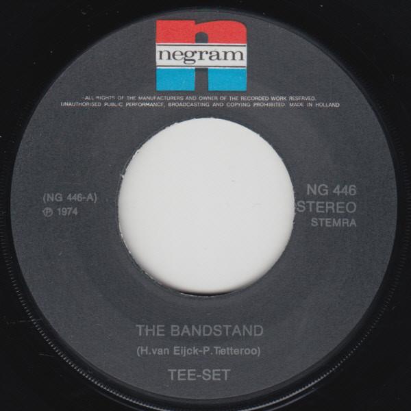 Grote foto tee set the bandstand muziek en instrumenten platen elpees singles