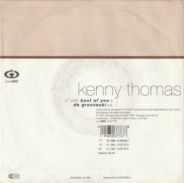 Grote foto kenny thomas best of you muziek en instrumenten platen elpees singles