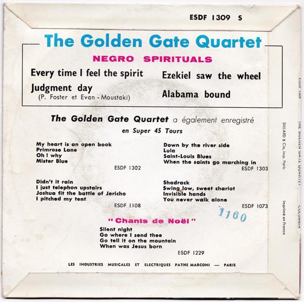 Grote foto the golden gate quartet negro spirituals muziek en instrumenten platen elpees singles