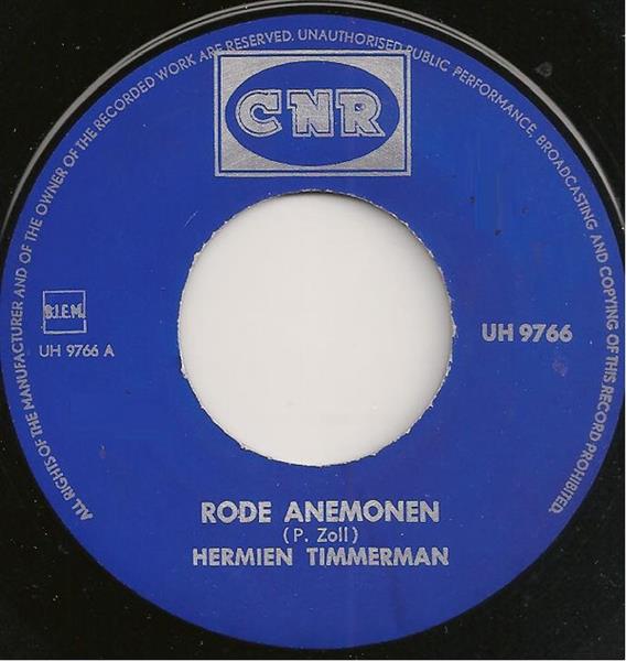Grote foto hermien timmerman zeven donkerrode rozen muziek en instrumenten platen elpees singles