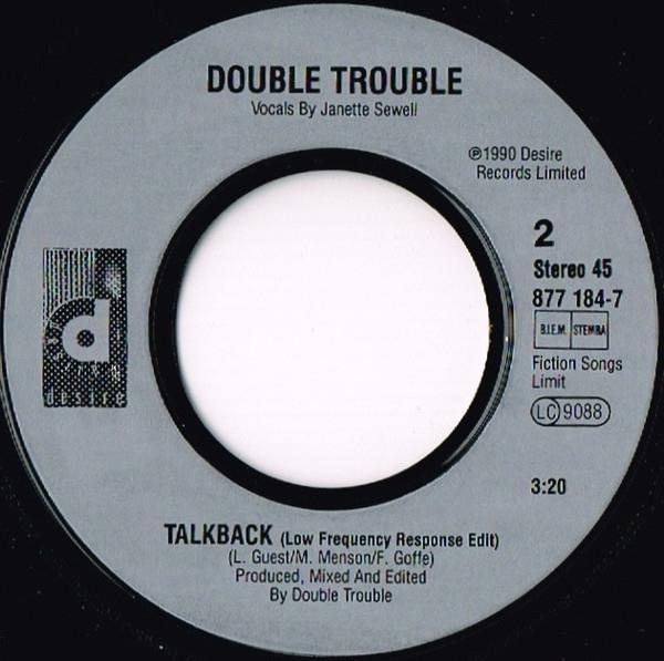 Grote foto double trouble talk back muziek en instrumenten platen elpees singles