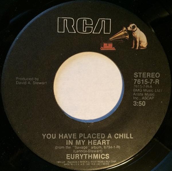 Grote foto eurythmics you have placed a chill in my heart muziek en instrumenten platen elpees singles