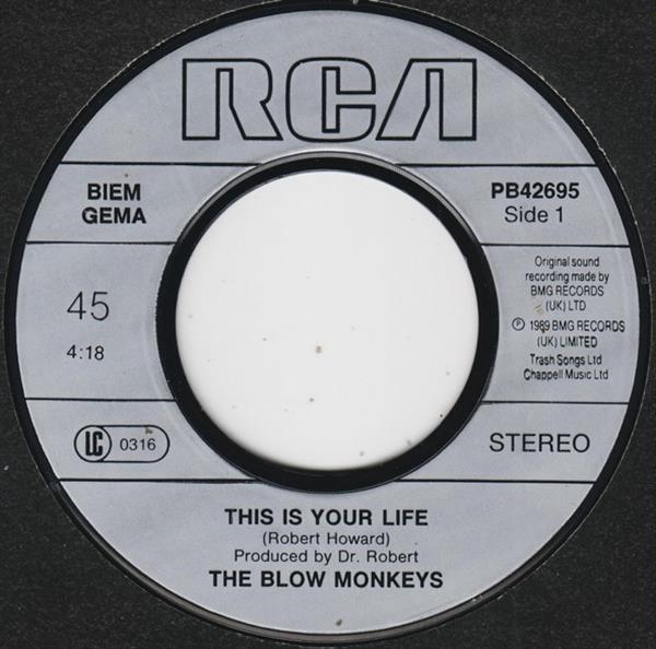 Grote foto the blow monkeys this is your life muziek en instrumenten platen elpees singles