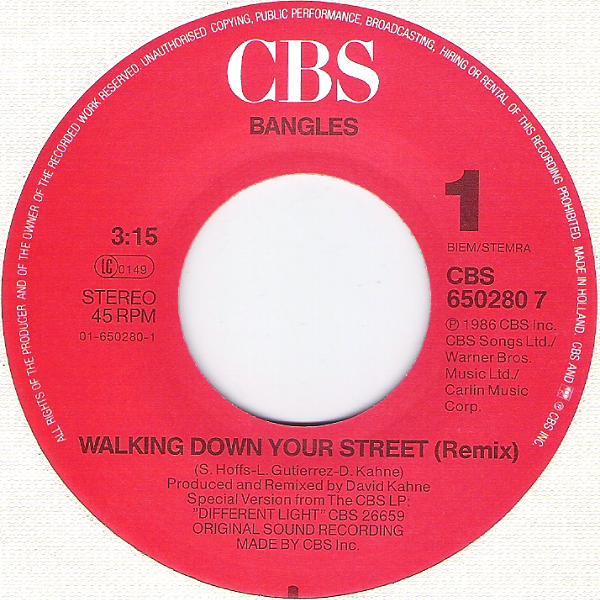 Grote foto bangles walking down your street muziek en instrumenten platen elpees singles