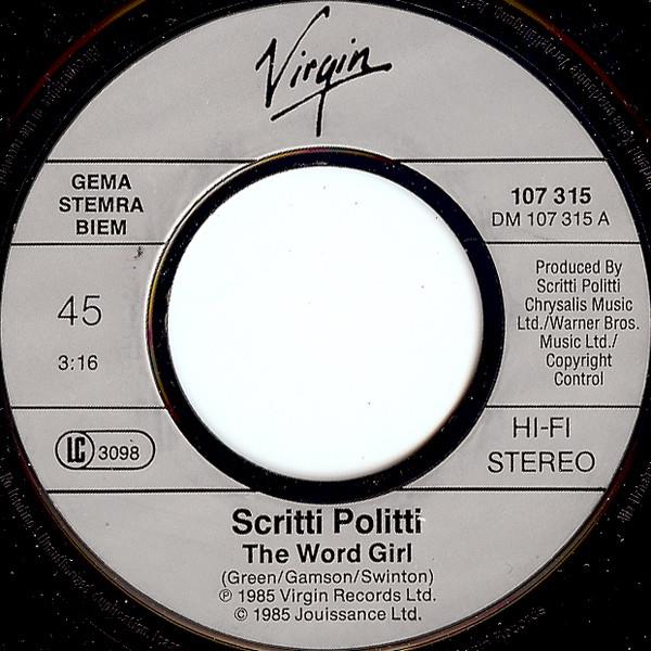 Grote foto scritti politti with ranking ann the word girl muziek en instrumenten platen elpees singles