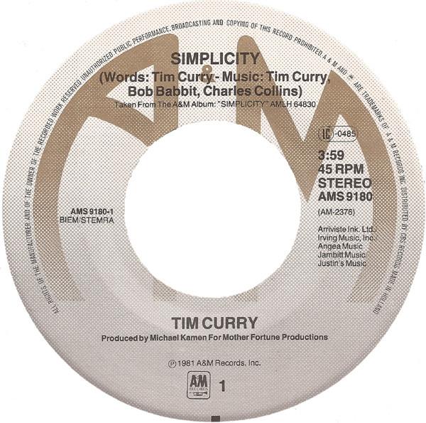 Grote foto tim curry simplicity muziek en instrumenten platen elpees singles