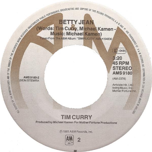 Grote foto tim curry simplicity muziek en instrumenten platen elpees singles