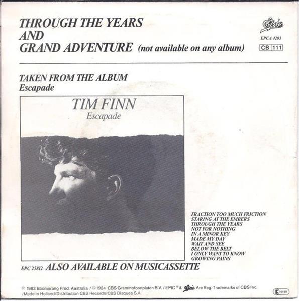 Grote foto tim finn through the years muziek en instrumenten platen elpees singles