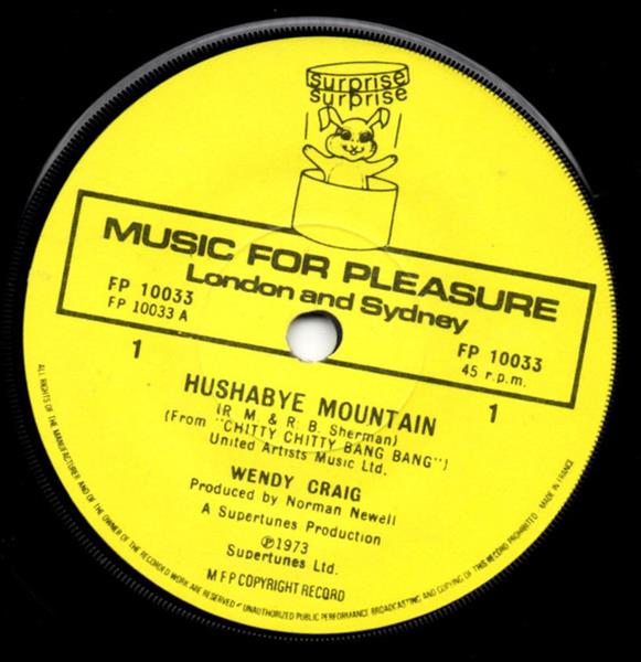 Grote foto wendy craig hushabye mountain say goodnight muziek en instrumenten platen elpees singles