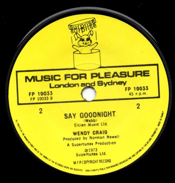 Grote foto wendy craig hushabye mountain say goodnight muziek en instrumenten platen elpees singles