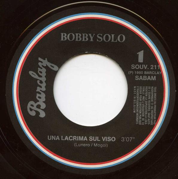 Grote foto bobby solo una lacrima sul viso se piangi se ridi muziek en instrumenten platen elpees singles