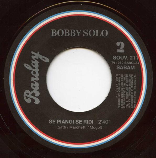 Grote foto bobby solo una lacrima sul viso se piangi se ridi muziek en instrumenten platen elpees singles