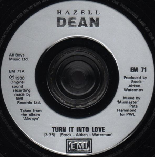 Grote foto hazell dean turn it into love muziek en instrumenten platen elpees singles