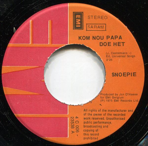 Grote foto snoepie kom nou papa doe het muziek en instrumenten platen elpees singles