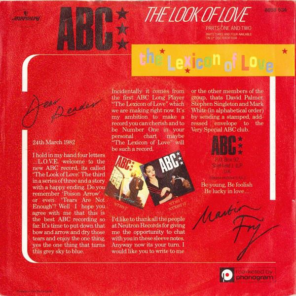 Grote foto abc the look of love parts one and two muziek en instrumenten platen elpees singles