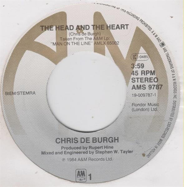 Grote foto chris de burgh the head and the heart muziek en instrumenten platen elpees singles