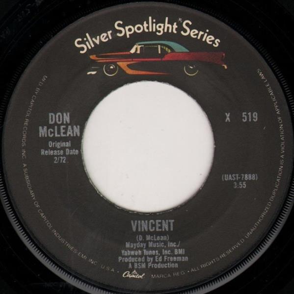 Grote foto don mclean dreidel vincent muziek en instrumenten platen elpees singles