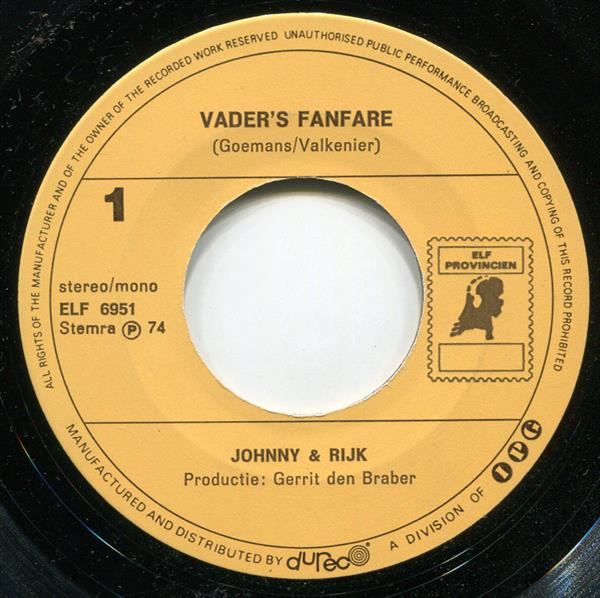 Grote foto johnny rijk vader fanfare als ik op zee was muziek en instrumenten platen elpees singles