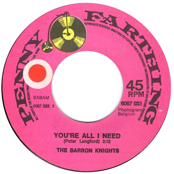 Grote foto the barron knights you re all i need muziek en instrumenten platen elpees singles