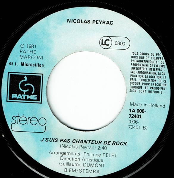 Grote foto nicolas peyrac tu vois j vais bien muziek en instrumenten platen elpees singles