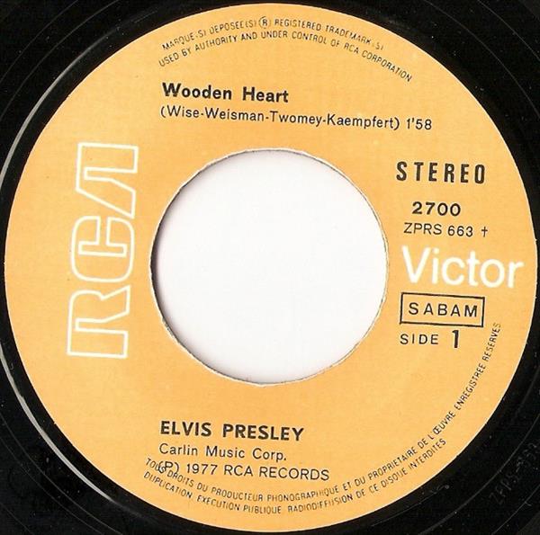 Grote foto elvis presley wooden heart muss i denn muziek en instrumenten platen elpees singles