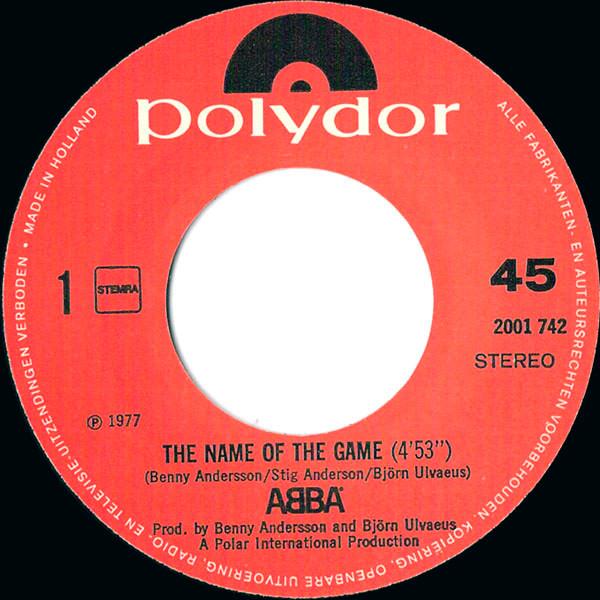 Grote foto abba the name of the game i wonder departure muziek en instrumenten platen elpees singles