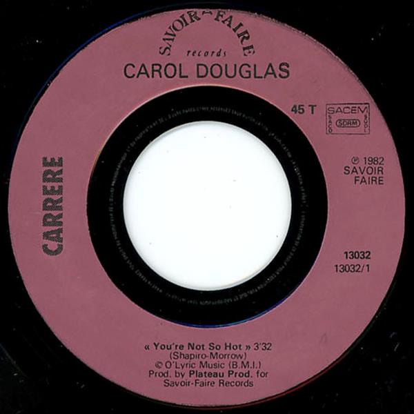 Grote foto carol douglas you re not so hot muziek en instrumenten platen elpees singles