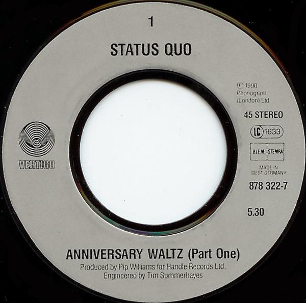 Grote foto status quo the anniversary waltz muziek en instrumenten platen elpees singles