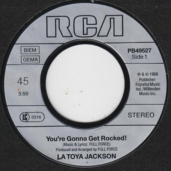 Grote foto la toya jackson you re gonna get rocked muziek en instrumenten platen elpees singles