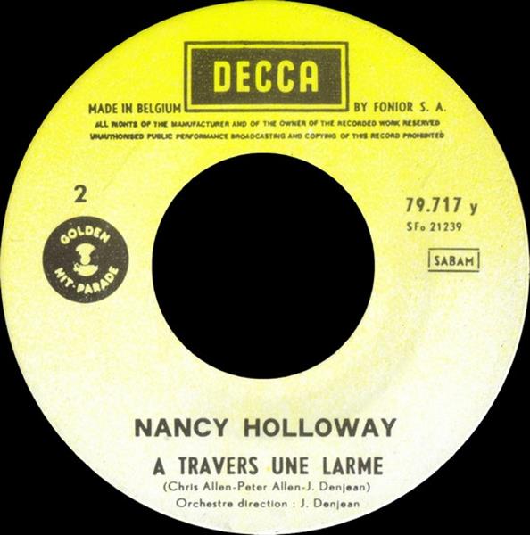 Grote foto nancy holloway tu n es pas venu a travers une larme muziek en instrumenten platen elpees singles