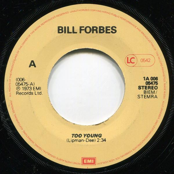 Grote foto bill forbes too young muziek en instrumenten platen elpees singles