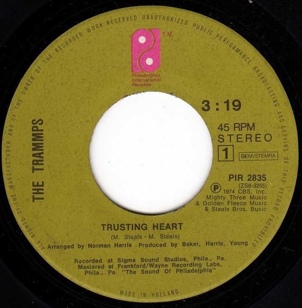 Grote foto the trammps trusting heart muziek en instrumenten platen elpees singles