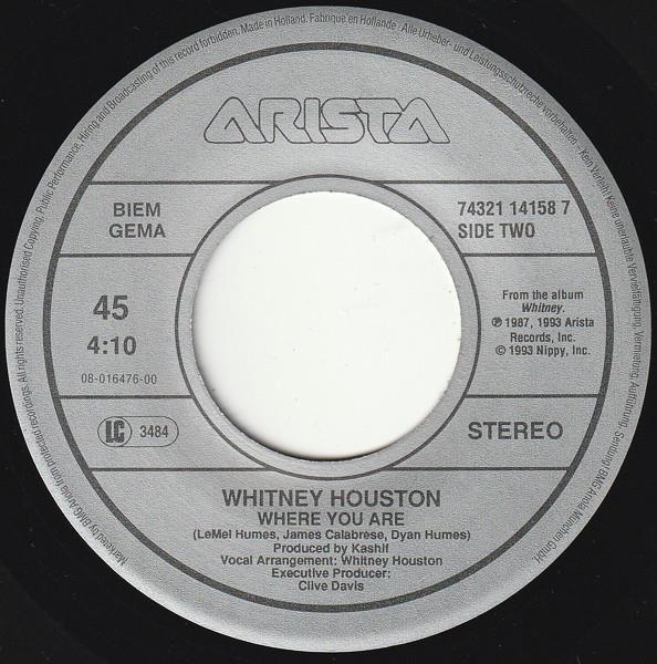 Grote foto whitney houston i have nothing muziek en instrumenten platen elpees singles