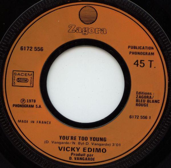 Grote foto vicky edimo you re too young muziek en instrumenten platen elpees singles