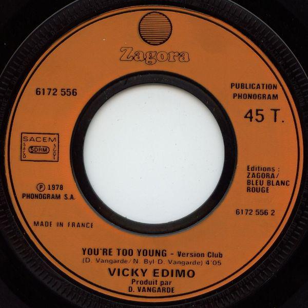 Grote foto vicky edimo you re too young muziek en instrumenten platen elpees singles