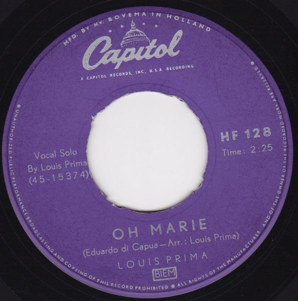 Grote foto louis prima oh marie buona sera muziek en instrumenten platen elpees singles