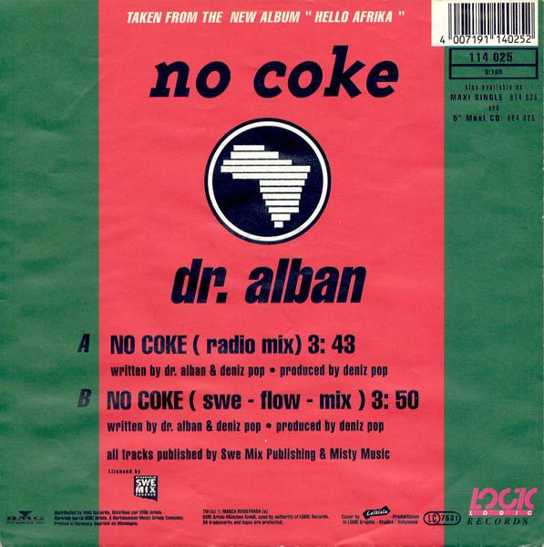 Grote foto dr. alban no coke the twelve inch remixes muziek en instrumenten platen elpees singles