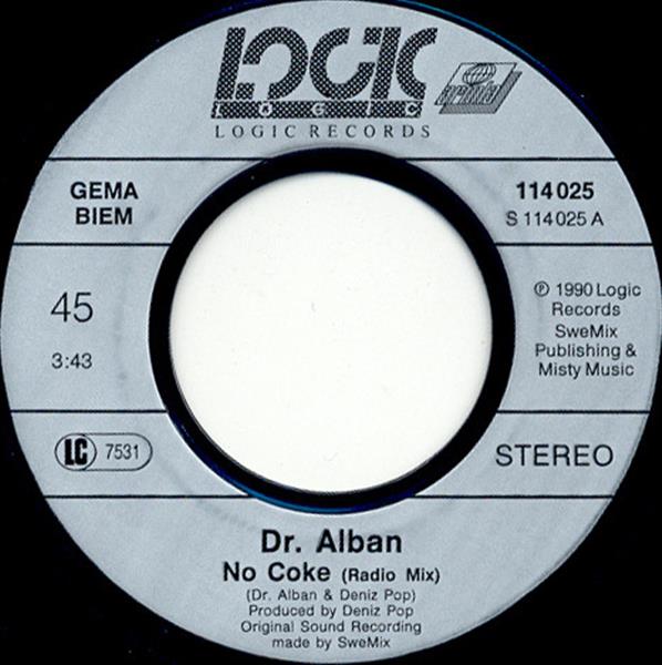 Grote foto dr. alban no coke the twelve inch remixes muziek en instrumenten platen elpees singles