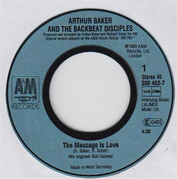 Grote foto arthur baker and the backbeat disciples the message is love muziek en instrumenten platen elpees singles