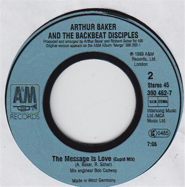 Grote foto arthur baker and the backbeat disciples the message is love muziek en instrumenten platen elpees singles