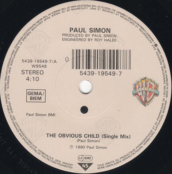 Grote foto paul simon the obvious child muziek en instrumenten platen elpees singles