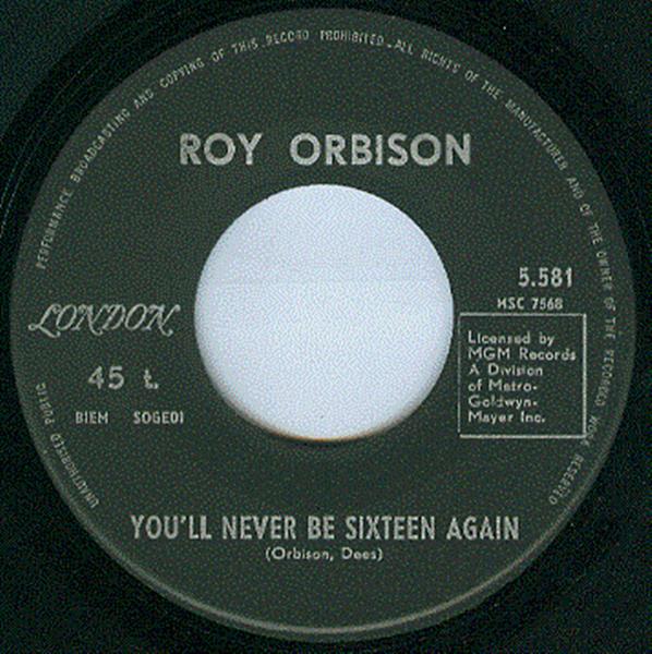 Grote foto roy orbison too soon to know you ll never be sixteen again muziek en instrumenten platen elpees singles