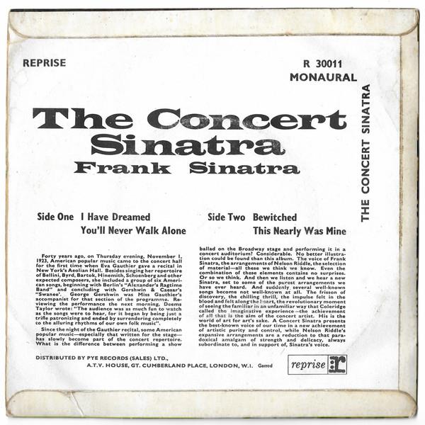 Grote foto frank sinatra the concert sinatra muziek en instrumenten platen elpees singles