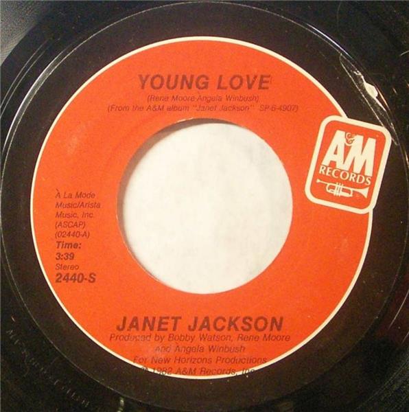 Grote foto janet jackson young love muziek en instrumenten platen elpees singles