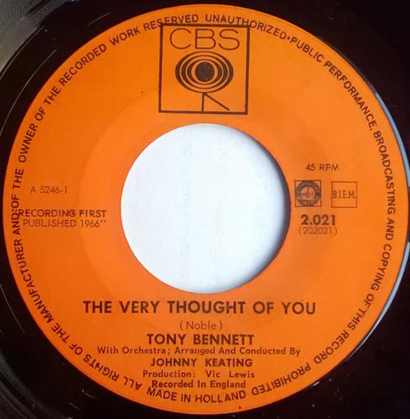 Grote foto tony bennett the very thought of you sleepy time gal muziek en instrumenten platen elpees singles