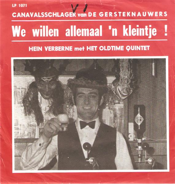 Grote foto hein verberne met het oldtime quintet we willen allemaal n kleintje muziek en instrumenten platen elpees singles