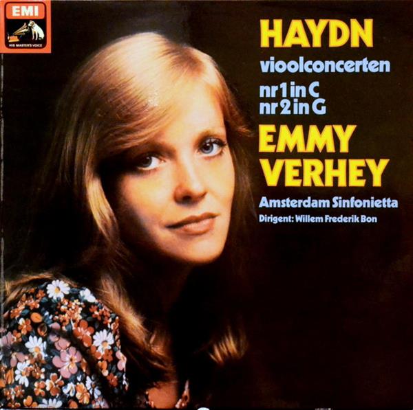Grote foto joseph haydn emmy verhey amsterdam sinfonietta 2 vioolconcerten nrs. 1 en 2 muziek en instrumenten platen elpees singles