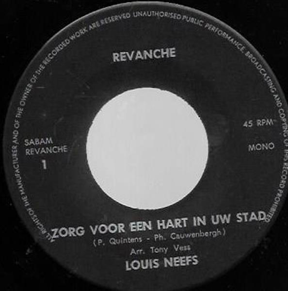 Grote foto louis neefs jos de saeger zorg voor een hart in uw stad muziek en instrumenten platen elpees singles